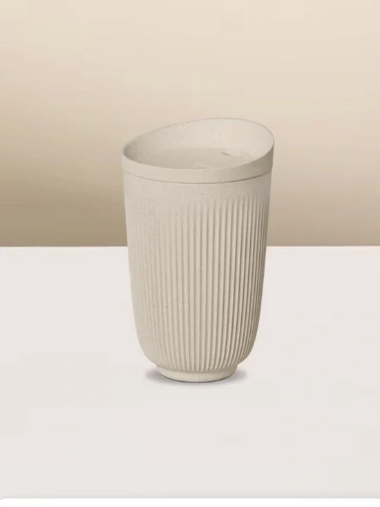 Nespresso Loop Mug Set - Brown Ribbed Design - Picture 1 of 4